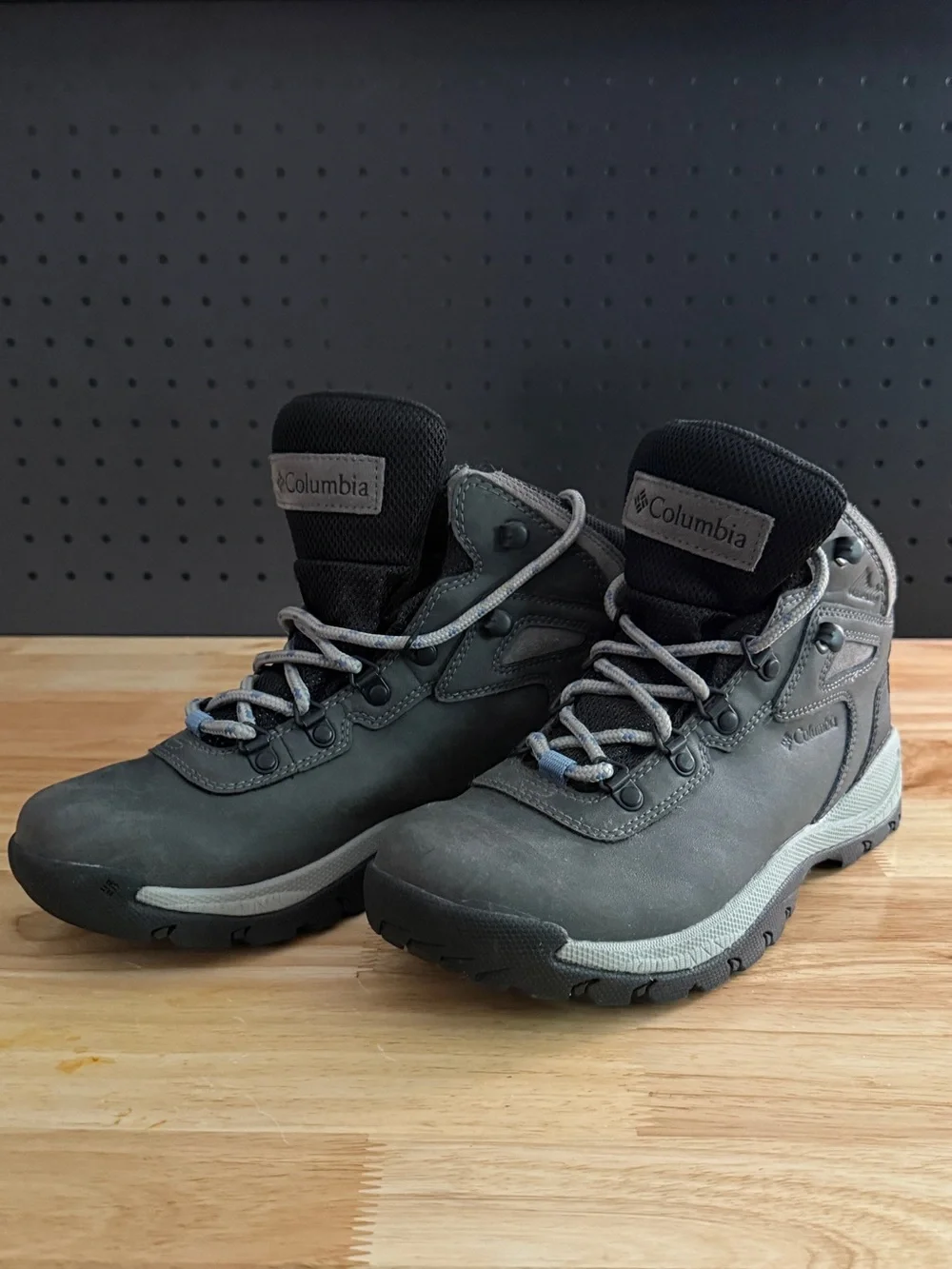 Columbia Kids Gray Lace-Up Outdoor Boots